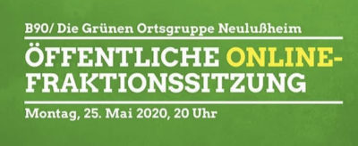 öffentliche online-Fraktionssitzung Mai 2020