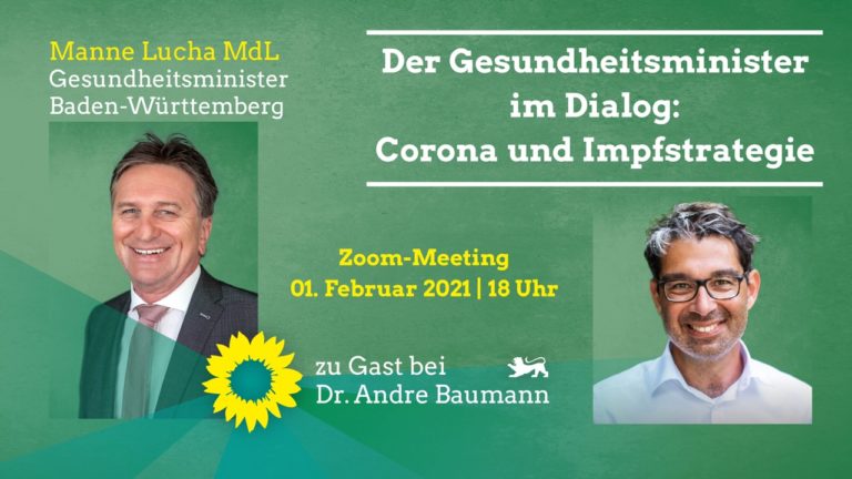 Manne Lucha, der Gesundheitsminister Baden-Württembergs, im Dialog zu Corona