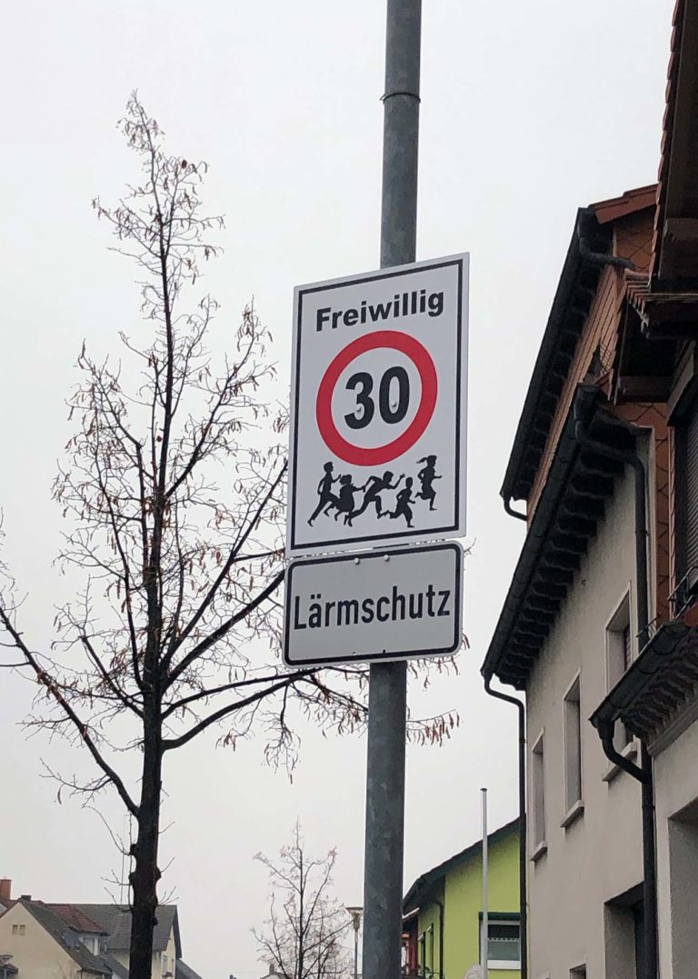 Freiwillig Tempo-30 in der Waghäuseler und der Hockenheimer Straße