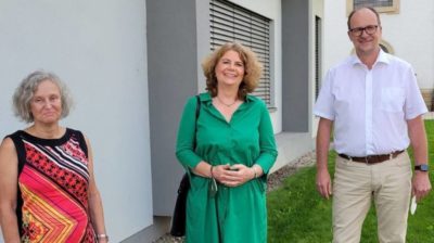 Nicole Heger und Monika Schroth zu Besuch bei Bürgermeister Gunther Hoffmann 14-09-2021