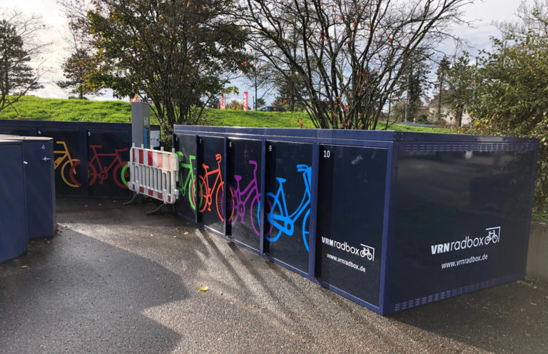 Die VRNradboxen für den Bahnhof sind da!