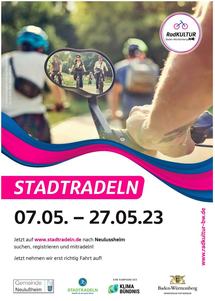 Plakat Stadtradeln Neulußheim 2023