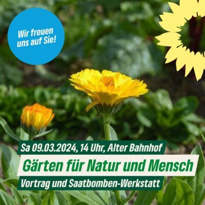 Sharpic - Vortrag Gärten für Natur und Mensch und Saatbomben 9.3.2024