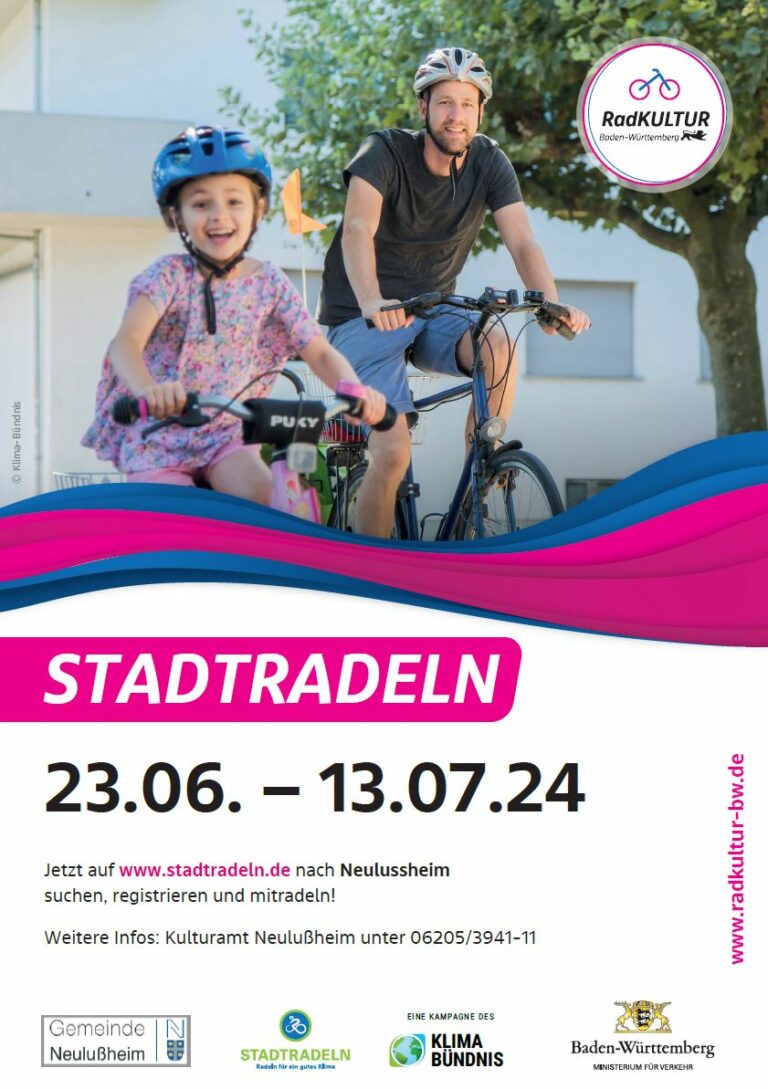 STADTRADELN 2024 in Neulußheim – „Green-Team Neulußheim 2024“ ist selbstverständlich am Start!