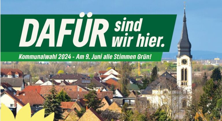 DAFÜR sind wir hier. Broschüre zur Kommunalwahl am 9. Juni 2024