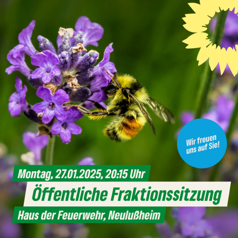 Einladung zur öffentlichen Fraktionssitzung am Montag, 27.01.2025, 20.15 Uhr, im Fraktionszimmer im Haus der Feuerwehr