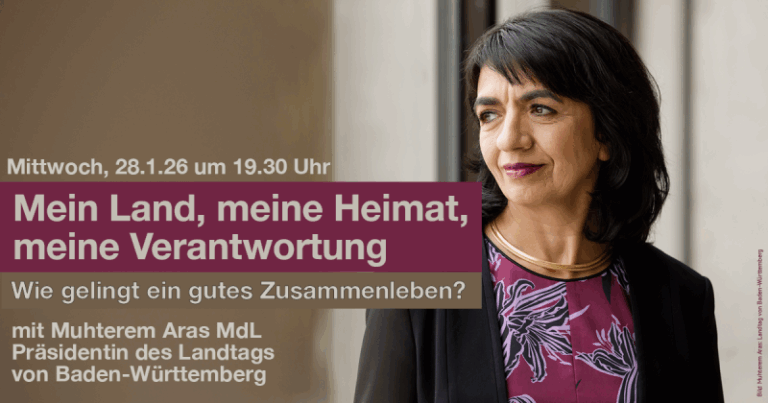 „Mein Land, meine Heimat, meine Verantwortung: Wie gelingt ein gutes Zusammenleben?“: Januar 2026, 19.30 Uhr / AWO-Begegnungsstätte, Hebelstraße 6, 68723 Schwetzingen
